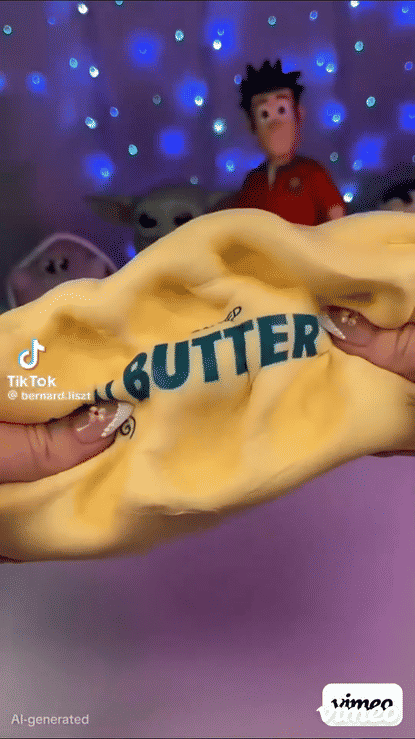 Classic Butter Stick Squishy — Yellow Slow-Rise Fidget Toy