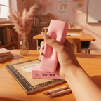 Strawberry Butter Stick Squishy — Pink Slow-Rise Fidget Toy